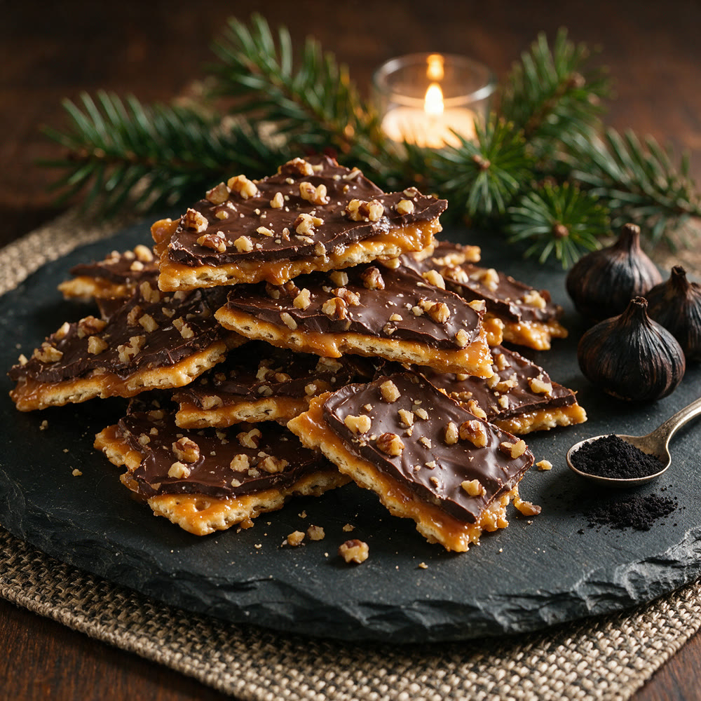 Black Garlic Christmas Crack