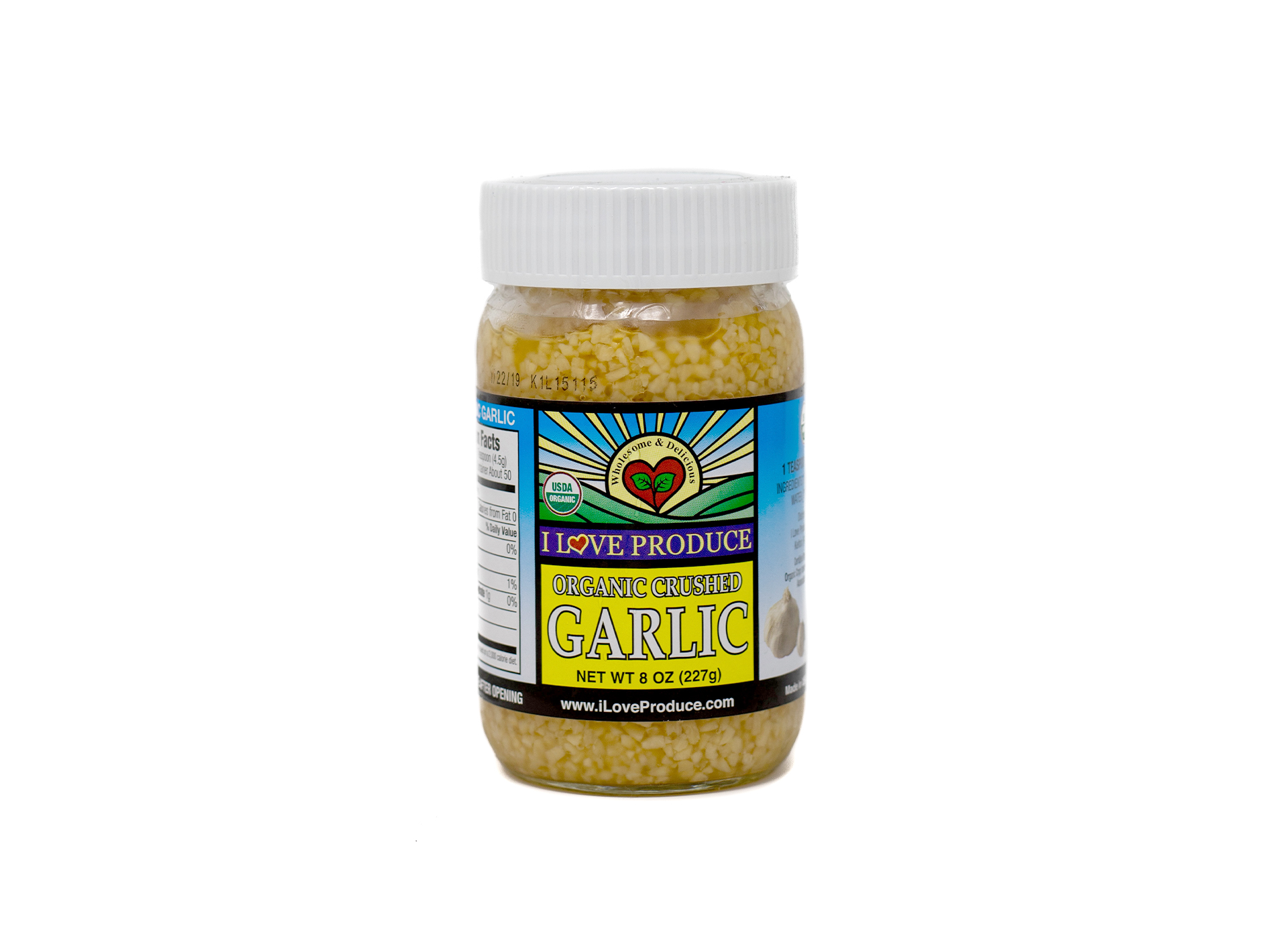 Organic Crushed Garlic 8oz